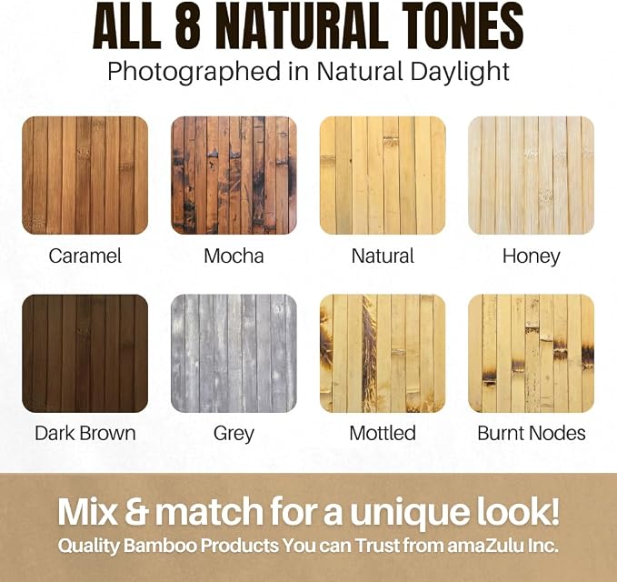 amaZulu Natural Bamboo Wall Panels 4x8 — Dark Brown Tambor Cladding, Rich Deep - Image 4