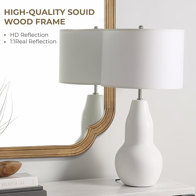 WallBeyond 20" x 30" Rounded Corner Arch Wall Mirror - Image 5