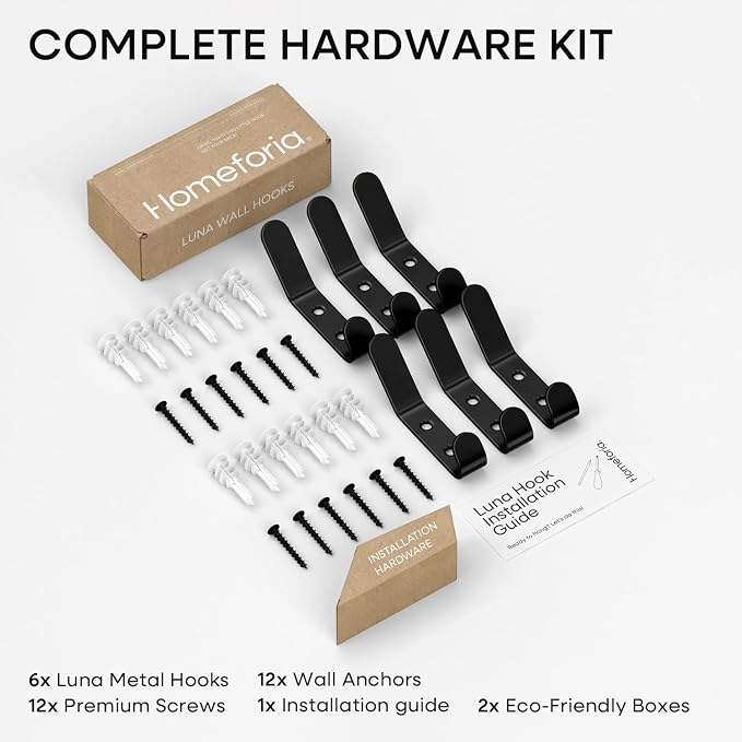 Homeforia Wall Coat Hook Rack - Image 5