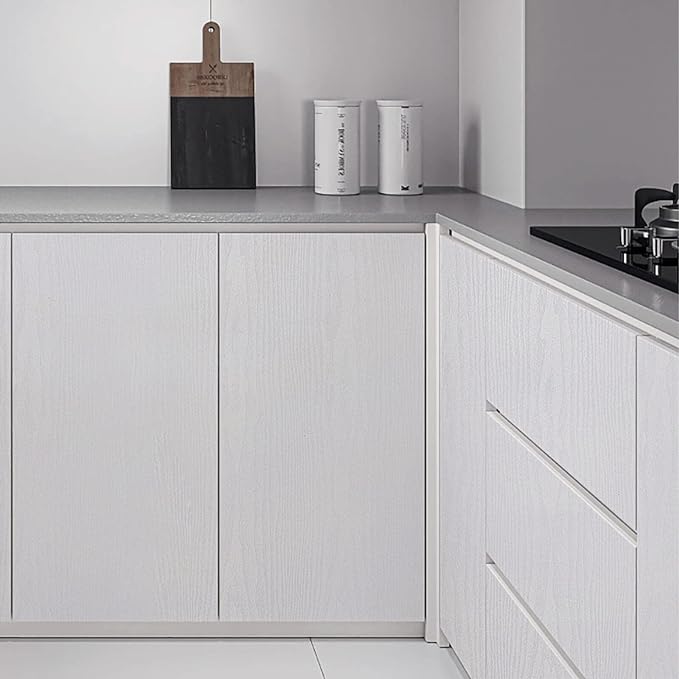 Heroad Peel and Stick Wallpaper Wood Contact Paper Wood Wallpaper White Wood - Image 6
