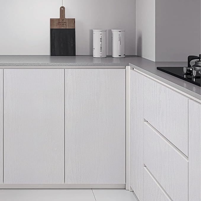 Heroad Peel and Stick Wallpaper Wood Contact Paper Wood Wallpaper White Wood - Image 6