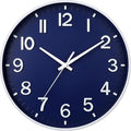 HZDHCLH Navy Blue Wall Clocks Battery Operated, 12 inch Silent Non Ticking by HZDHCLH