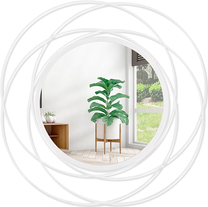 Mirrors Wall Decor Iron Frame Round Art Wall Mirrors Home Decoration Hanging by HLFMVWE