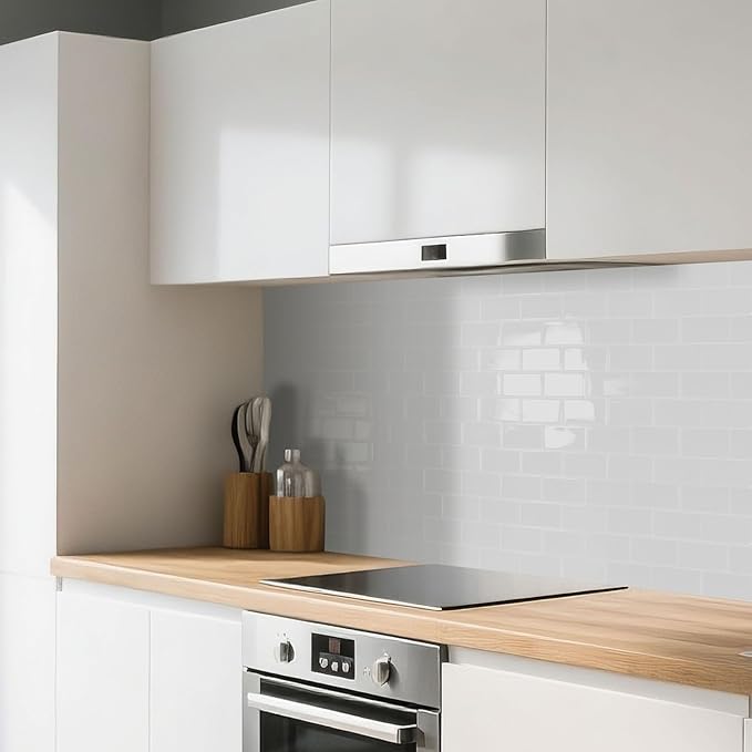 Art3d Peel and Stick Backsplash Tiles – 12"x12" White Washed Thicker Design - Image 2