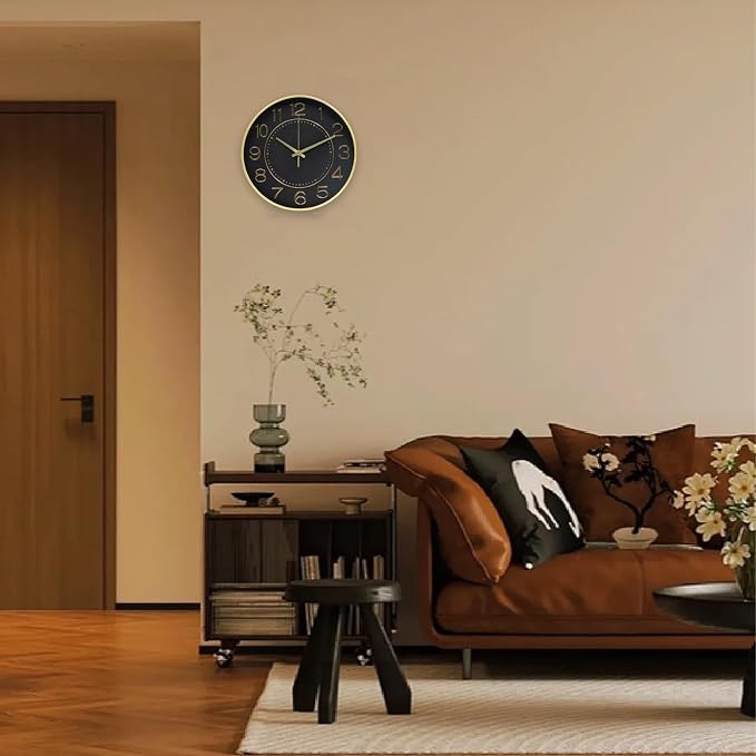 HZDHCLH 12inch Wall Clocks Battery Operated, Quartz Movement, Silent Non - Image 4