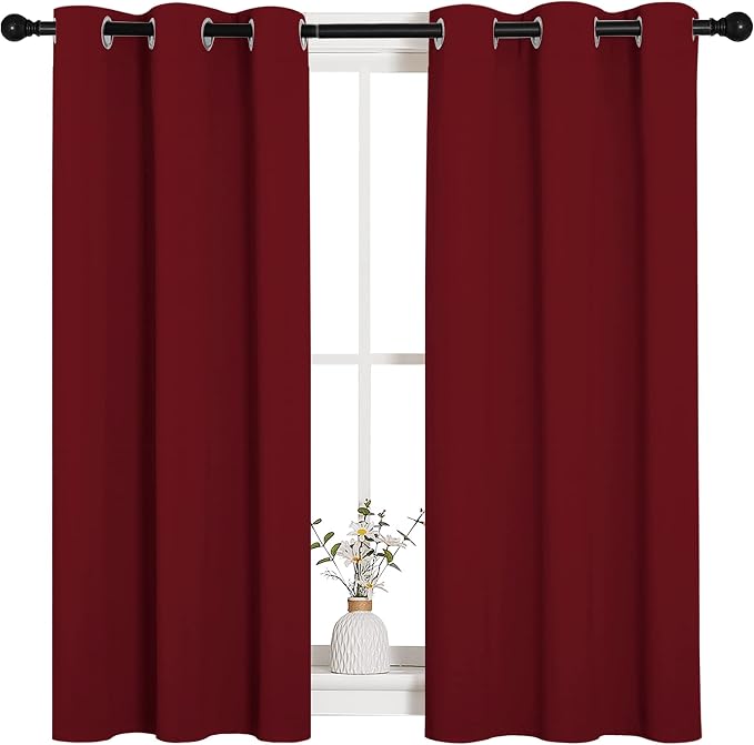 NICETOWN Christmas Window Curtains Blackout Drapes, Thermal Insulated Home by NICETOWN