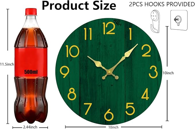 Wall Clock, Modern Wall Clocks Battery Operated, Silent Non Ticking Clock - Image 3