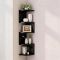 Corner Shelf Wall Mount, 5-Tier Floating Corner Bookshelf by Frawenleco