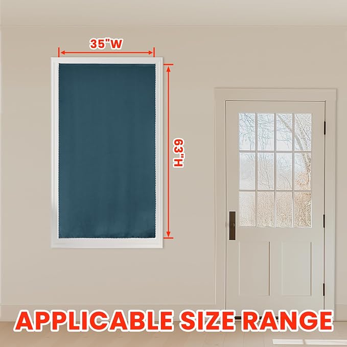 AJAZZ self Adhesive Portable 100% Blackout Curtains Simple and Easy to - Image 5