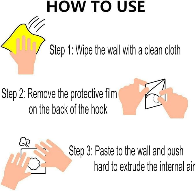 Jwxstore 24 Pack Self Adhesive Hooks Heavy Duty - 33lb Max - Image 7