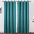 LEMOMO Blackout Curtains 52 x 90 Inch Long Sea Teal Curtains Set of 2 Panels by Lemomo