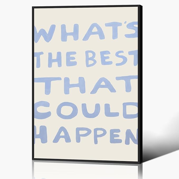 Daily Reminder Positive Canvas Wall Art, Positive Affirmations Wall Decor by Yaasilinage