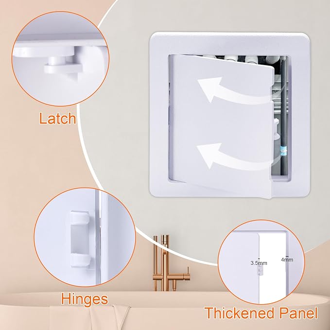 Suteck Plastic Access Panel for Drywall Ceiling 22 x 22 Inch Reinforced - Image 5