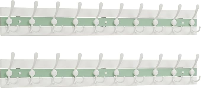 SKOLOO Coastal Coat Rack Wall Mount-38-1/8 Beach House Entryway Wooden Coat Hook by SKOLOO
