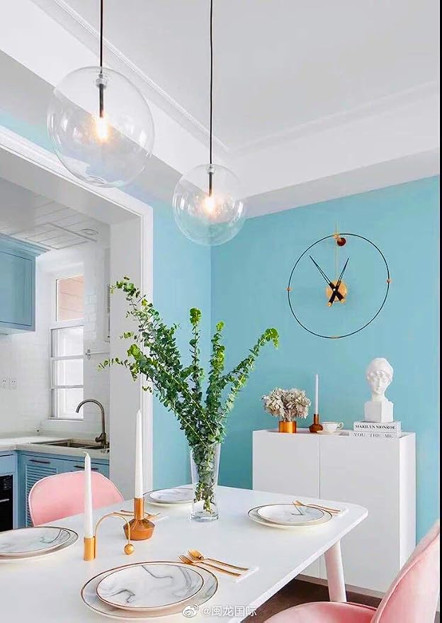 197"x17.7" Teal Peel and Stick Wallpaper Contact Paper Peel and Stick Wall - Image 7