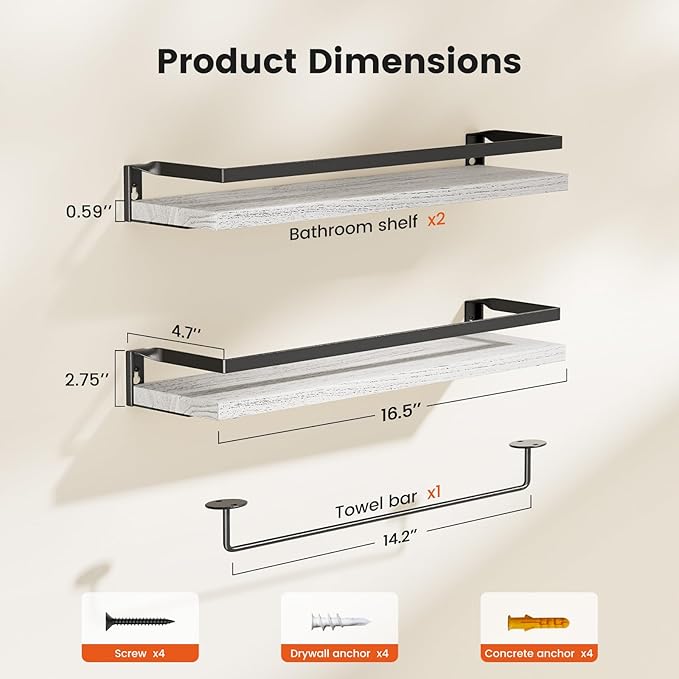 AMADA HOMEFURNISHING Bathroom Shelves - Image 3
