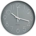 Wall Clock 10 Inch Non-Ticking Silent Modern Simple Style Round Decor Clock by BAKBRAND
