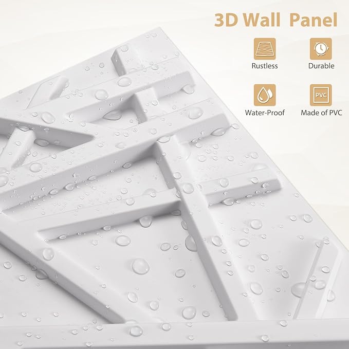 Heikki 30 Pack 3D Wall Panel for Interior Wall Décor, PVC Flower Textured Wall - Image 2