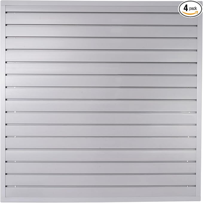 Slatwall Panel Garage Organizer Heavy Duty Wall Mounted, PVC Slat Panels Home by FRAYSCENT