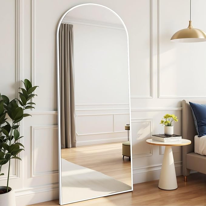 Rowjut Floor Mirror Arched Mirror Full Length 56"X20"Full Length Mirror can be - Image 5