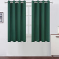 LEMOMO Blackout Curtains 66 x 54 Inch Long Dark Green Curtains Set of 2 Panels by Lemomo