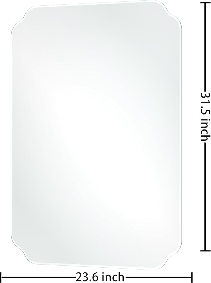 Bathroom Mirrors for Over Sink, Frameless Mirrors for Wall, 24x32 Inch Beveled - Image 7