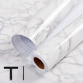 practicalWs White/Grey Marble Contact Paper 17.7" x 196.8", Marble Wallpaper by practicalWs