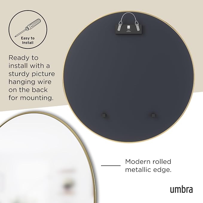 Umbra Hubba Round Wall Mirror - Image 6