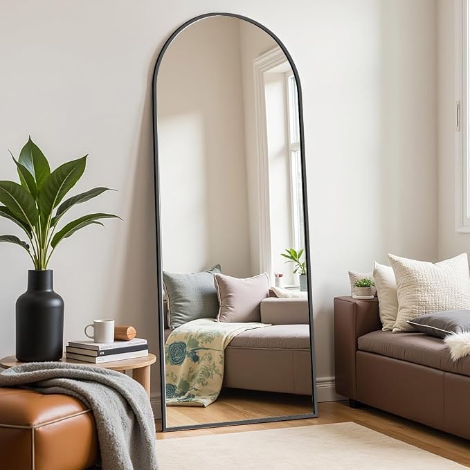 DMWOODFL 58"x18" Arched Full Length Mirror - Image 5