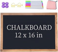 Magnetic Chalkboard for Wall Rustic Wood Framed Decorative Blackboard Sign by TONICE