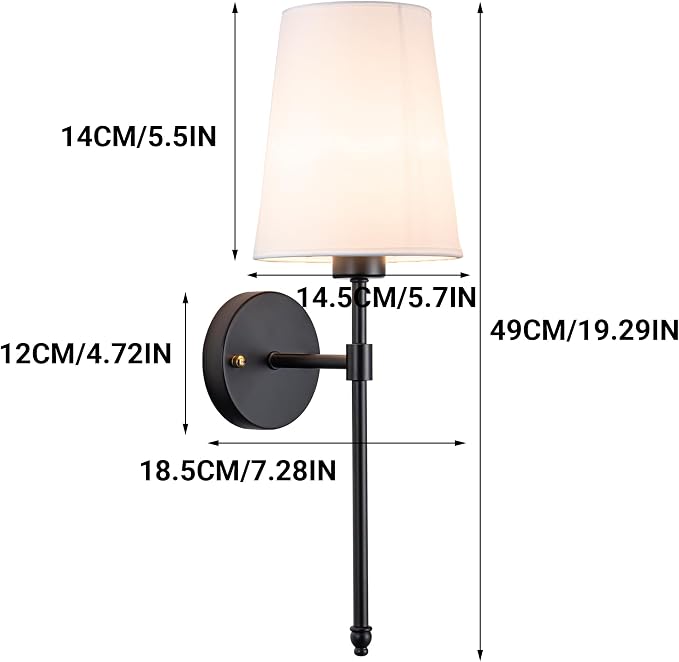 YHCDLAMP Battery Operated Wall Sconce Light - Image 8