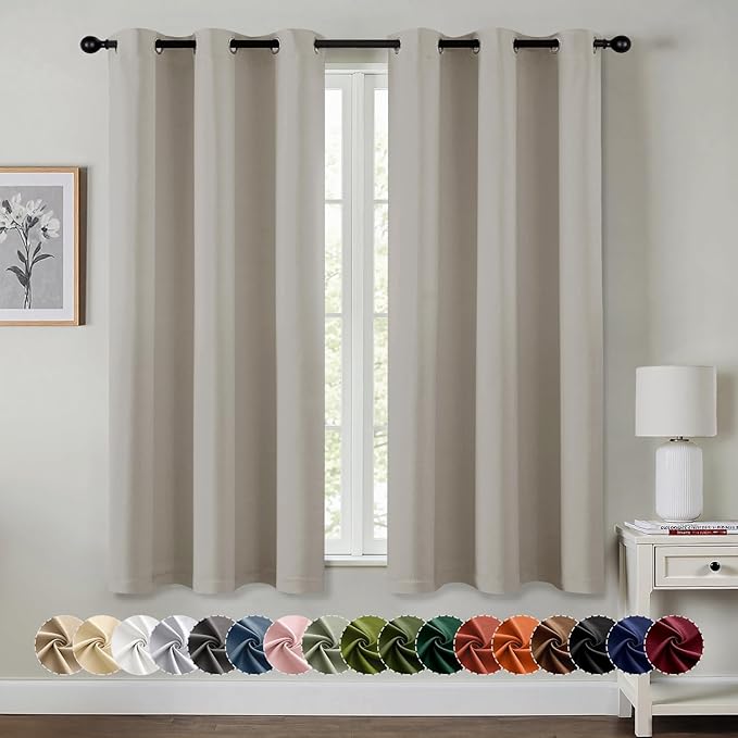 MIULEE Blackout Curtains for Bedroom Living Room 2 Panels, Thermal Insulated by MIULEE