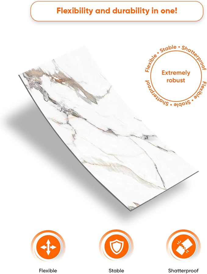 IZODEKOR 4 Pcs 24"x48" PVC Marble Wall Panels - Image 5