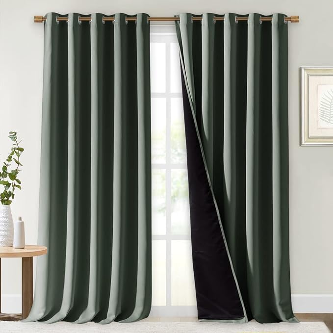 NICETOWN Dark Mallard 100% Blackout Curtains by NICETOWN
