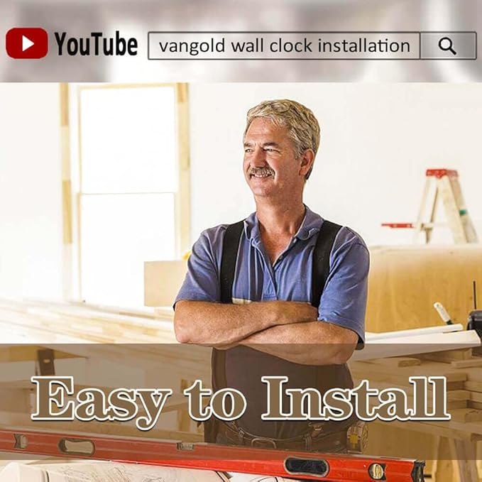 VANGOLD Large 3D Wall Clock DIY Wall Decoration Clock - Image 6