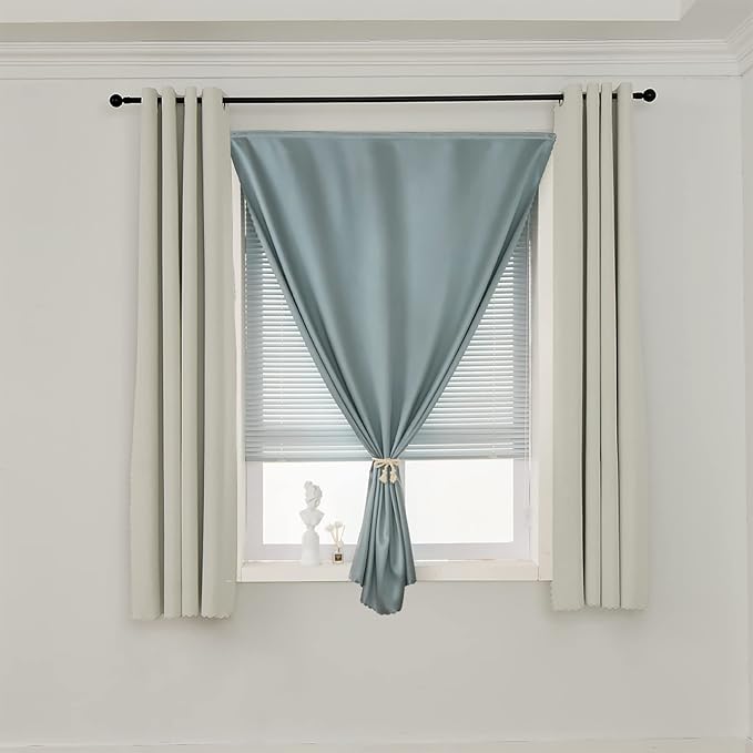 AJAZZ self Adhesive Portable 100% Blackout Curtains Simple and Easy to - Image 7
