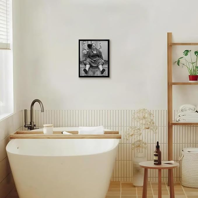 Framed Funny Bathroom Canvas Wall Art, Funny Wall Art Bathroom Sign, Modern - Image 3