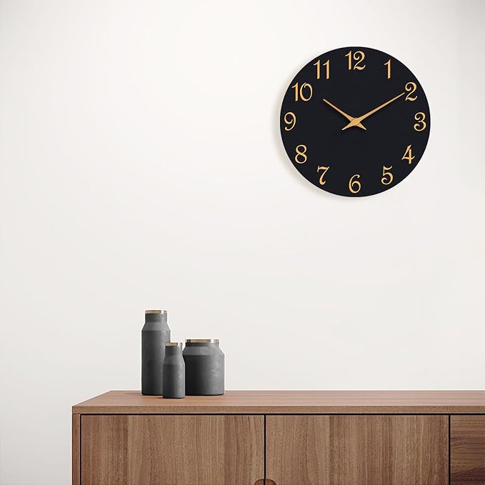 Roymnie Wall Clock, 10 Inch Modern Wall Clocks Battery Operated, Silent Non - Image 9