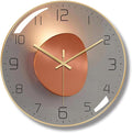 Ergocar Silent Modern Metal Clock, Art Deco Clock, Suitable by Ergocar