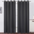 LEMOMO Blackout Curtains 66 x 84 inch/Dark Grey Curtains Set of 2 by Lemomo