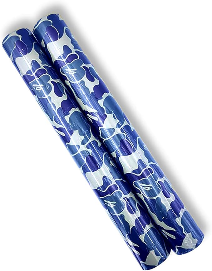 Self-Adhesive Vinyl Blue Camouflage Contact Paper Peel and Stick Camouflage by AINITAOCOM