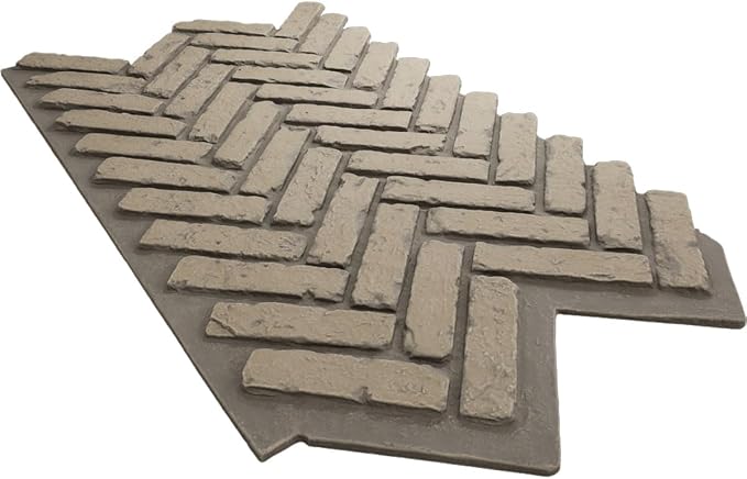 EverStone Herringbone Faux Brick Panel, 46 1/2"W x 25 1/4"H x 1"D, Adobe Color - Image 6