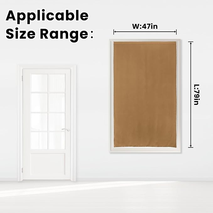 Self Adhesive Curtains, Stick Curtain Blackout Shades Window Cover Curtains - Image 7