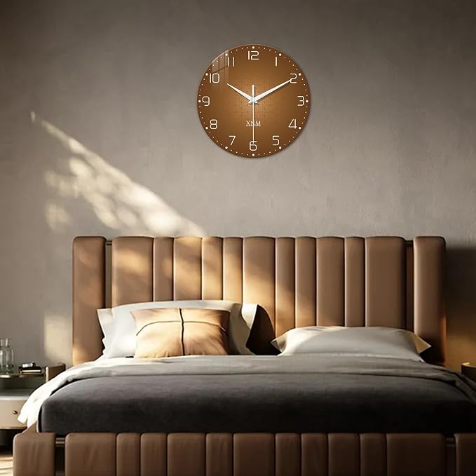XNM 24 Inch Brown Wall Clock Analog Large Wall Clocks - Image 5