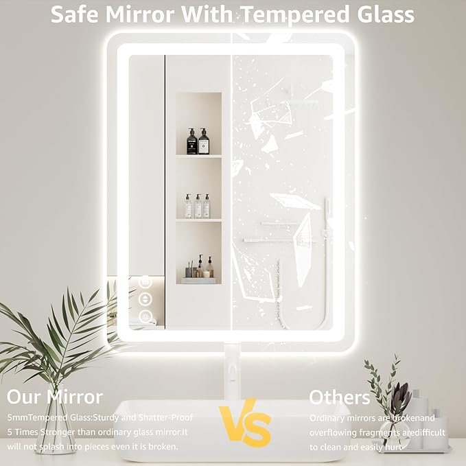 40" x 30" Led Bathroom Mirror - Image 5