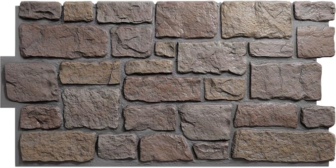 EverStone Cobblestone Faux Stone Panel, Grand Canyon Color by EkenaMillwork