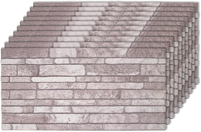 IZODEKOR 3D Wall Panels Brick Effect, Wall Cladding, Indoor&Outdoor, Stone Look by Izodekor3DWallPanels