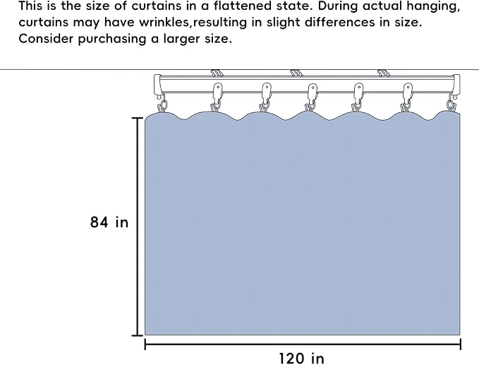 MaKefeile Room Divider Curtains Total Blackout Privacy Curtain Panel Room - Image 7