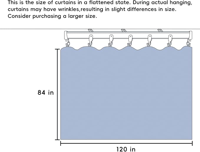 MaKefeile Room Divider Curtains Total Blackout Privacy Curtain Panel Room - Image 7