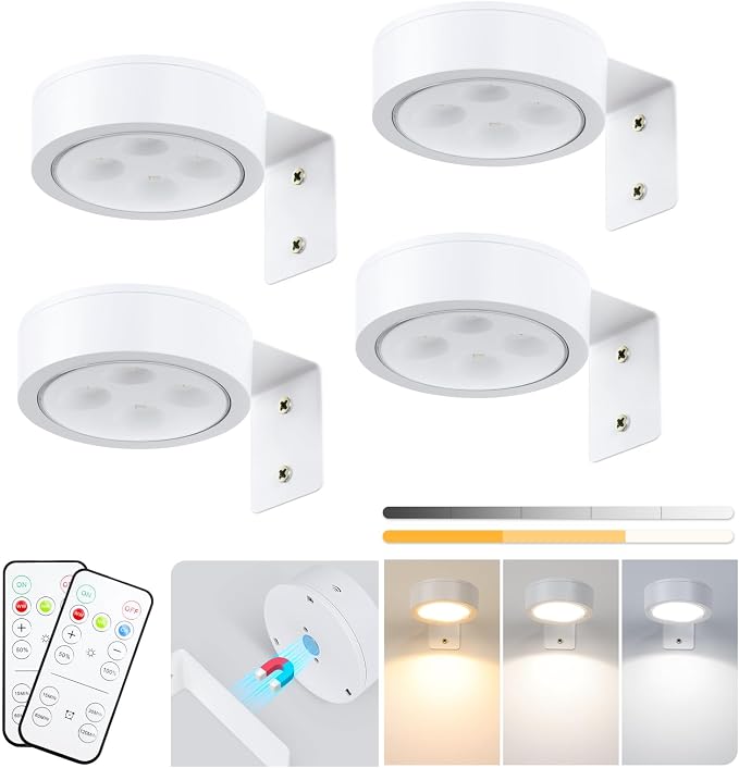 4-Pack Battery Picture Lights, Remote Painting Light - Image 8